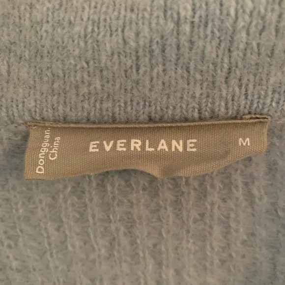 EVERLANE Alpaca Waffle Stitch Polo Sweater - Picture 6 of 7